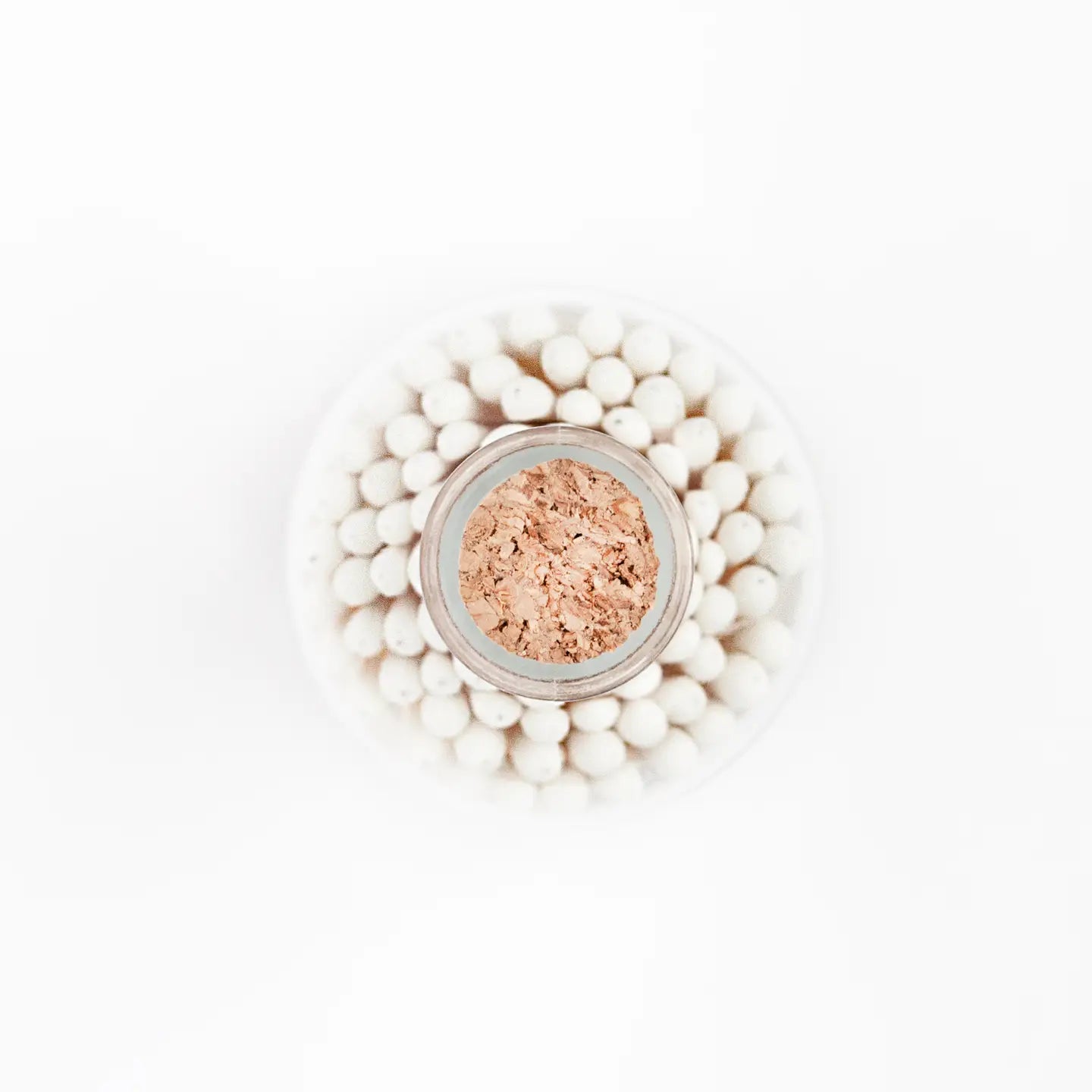 Fancy White Matches Cork Lid Jar