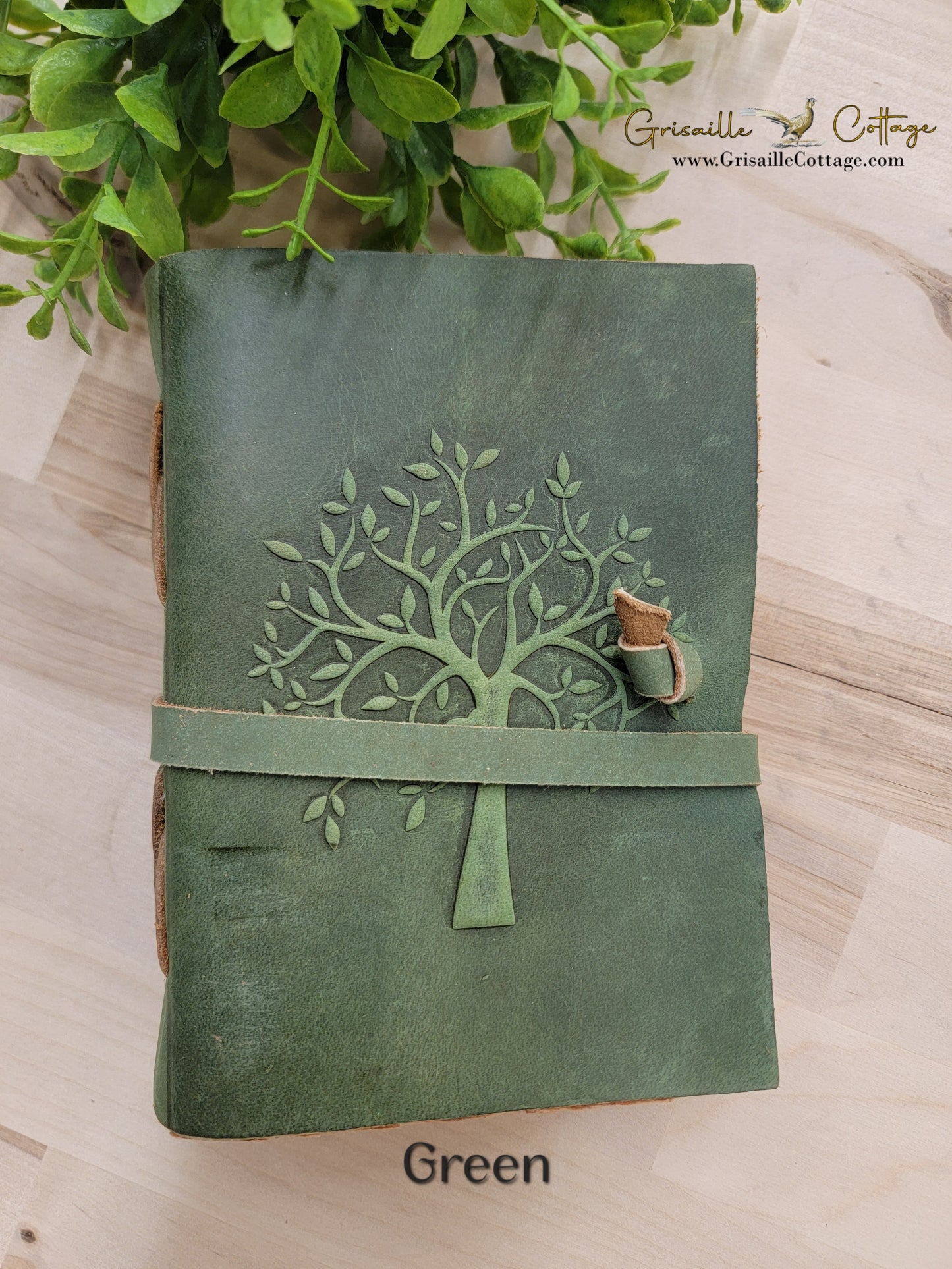 Tree Embossed Leather Journal