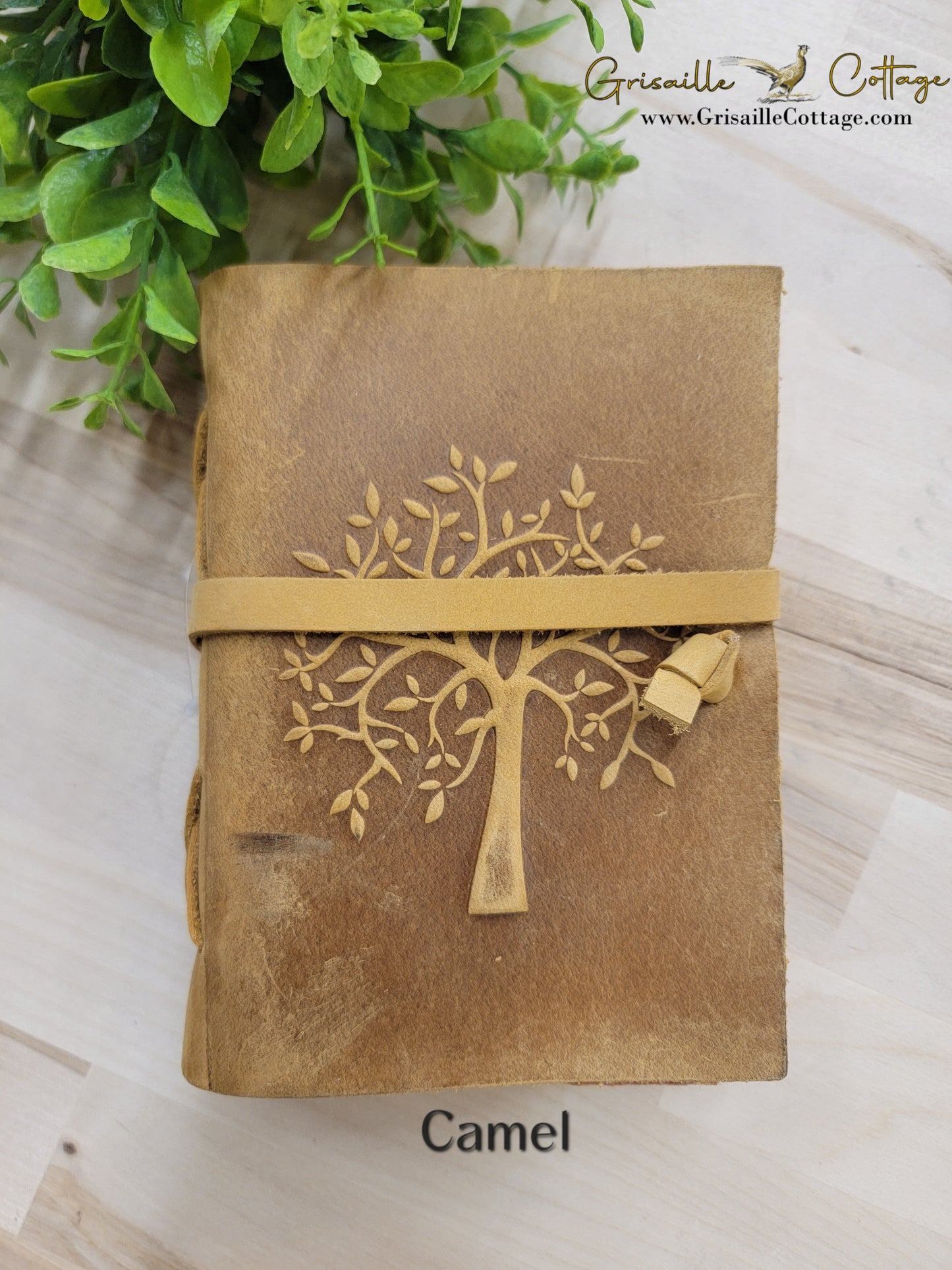 Tree Embossed Leather Journal