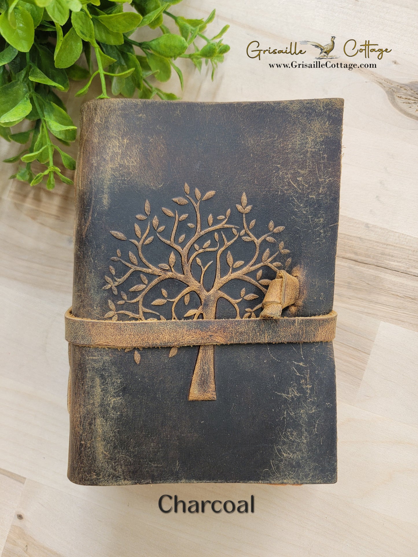 Tree Embossed Leather Journal