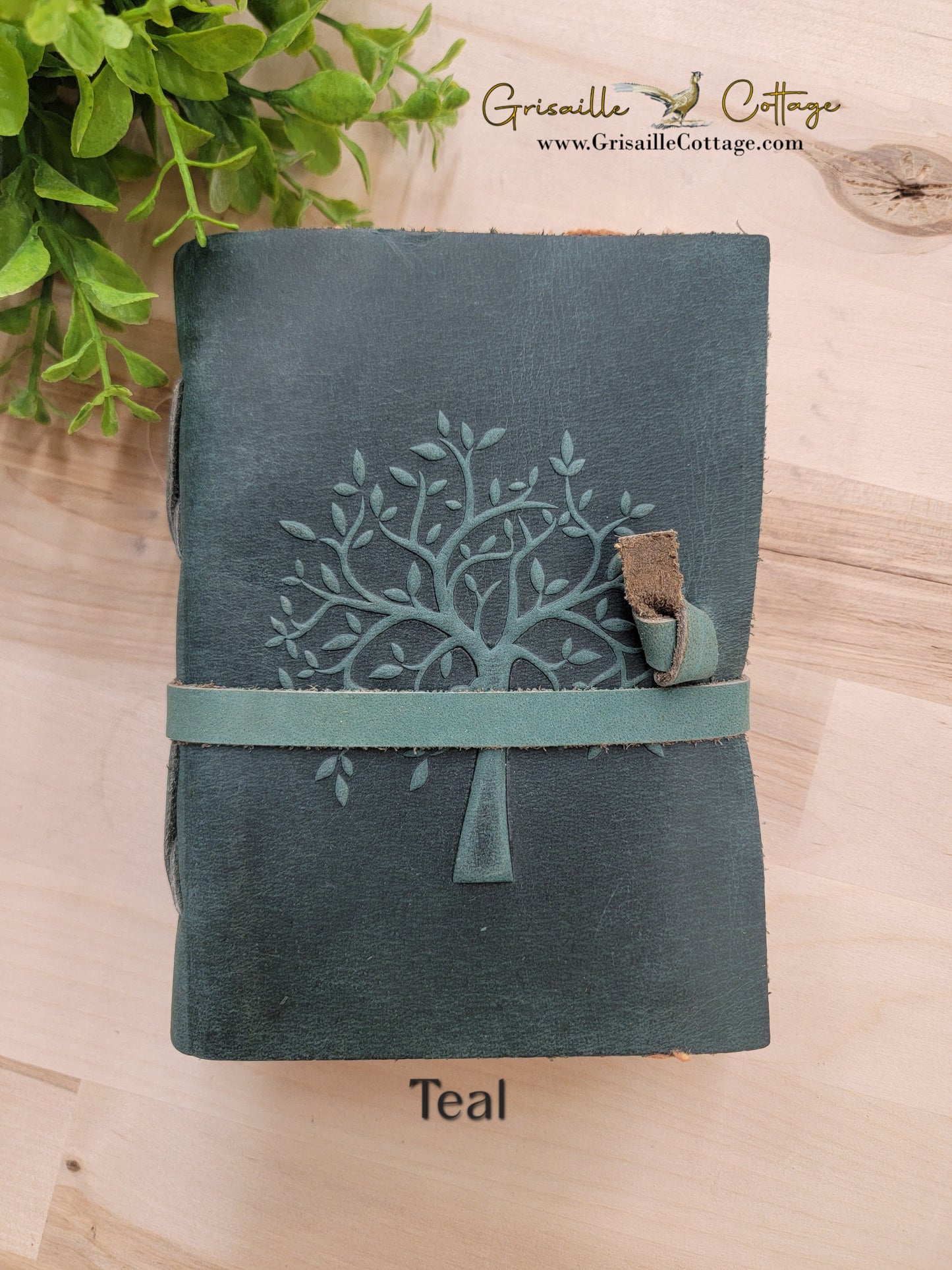 Tree Embossed Leather Journal