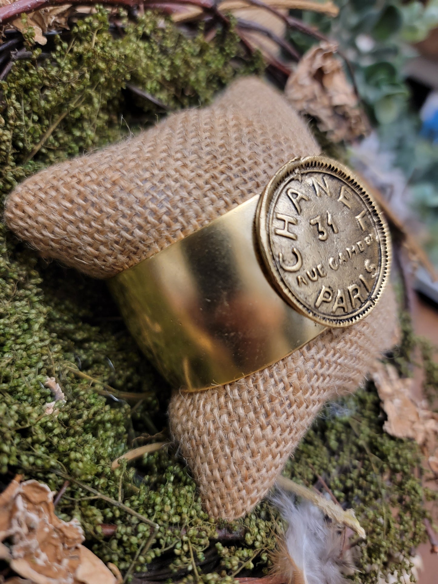 Chanel 31 Rue Camdon Coin Gold Cuff Bracelet Style B01060 - Yochi NY