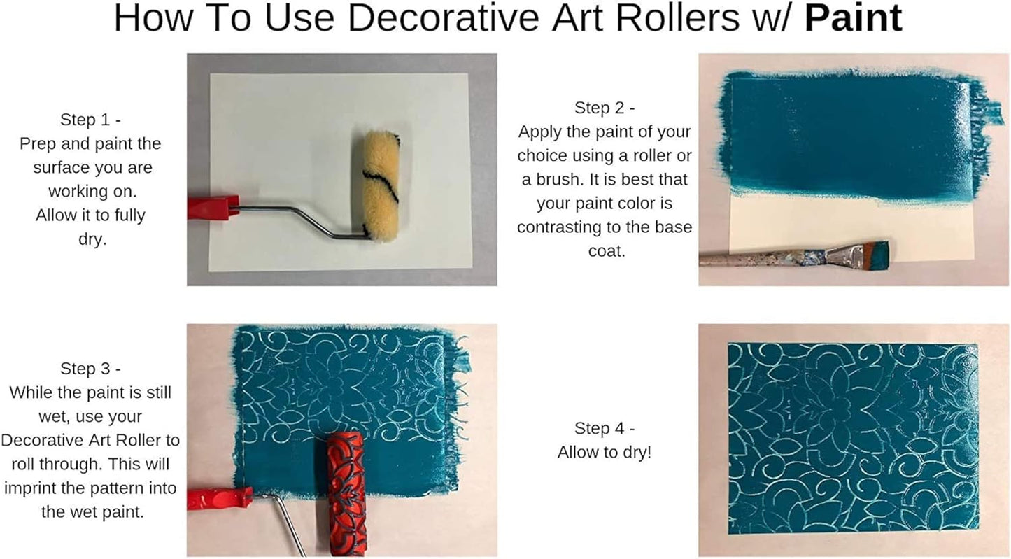 Organic Groove - Texture Fauxy Red Roller