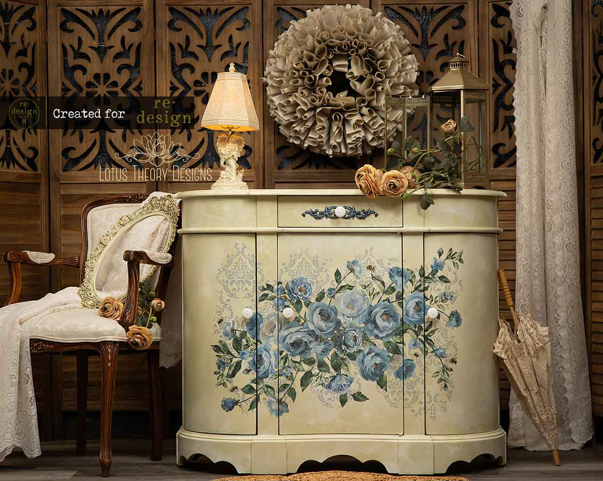 Azure Blossom 24"x35" (4-Sheets) - Decor Transfers®