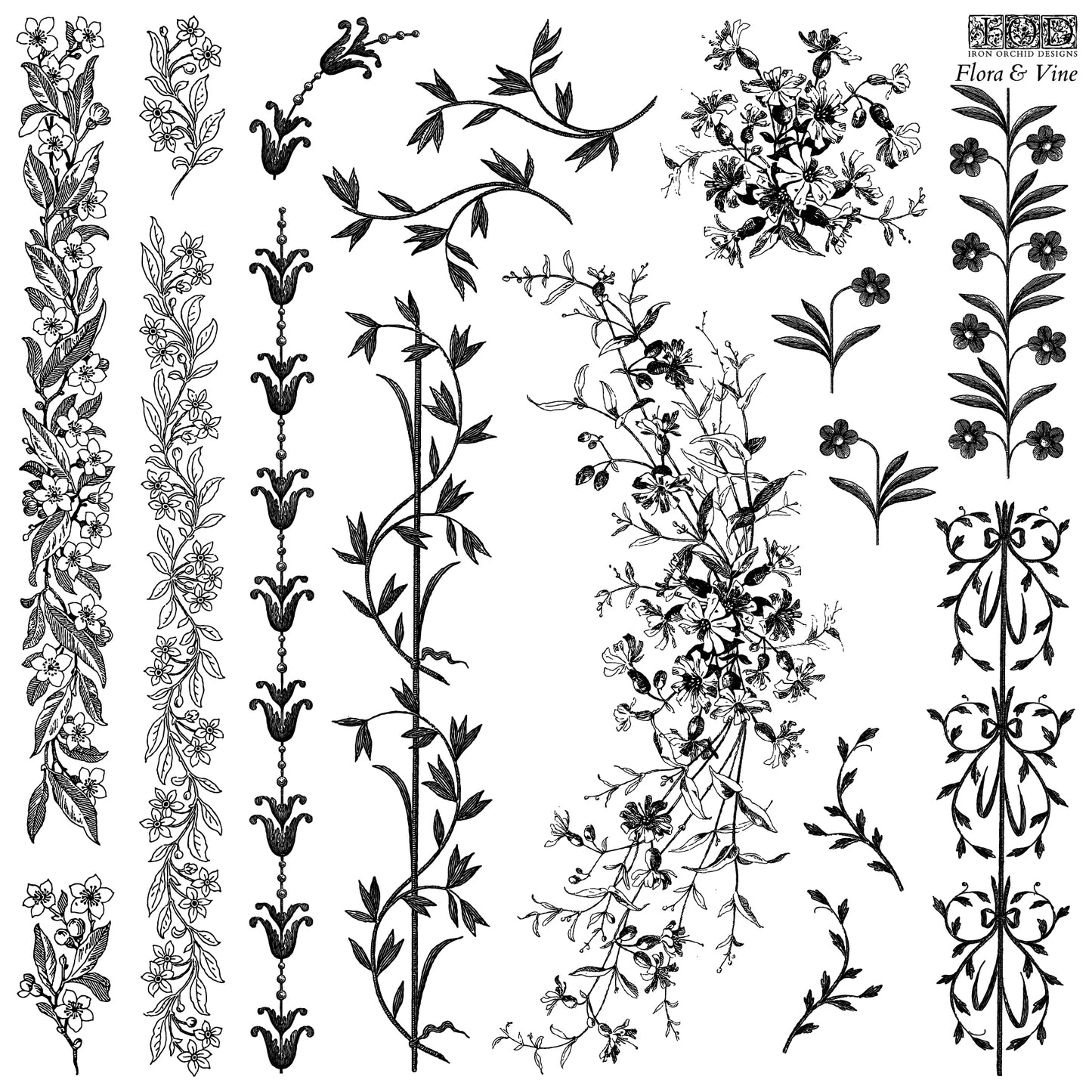 Flora & Vine - IOD Decor Stamp