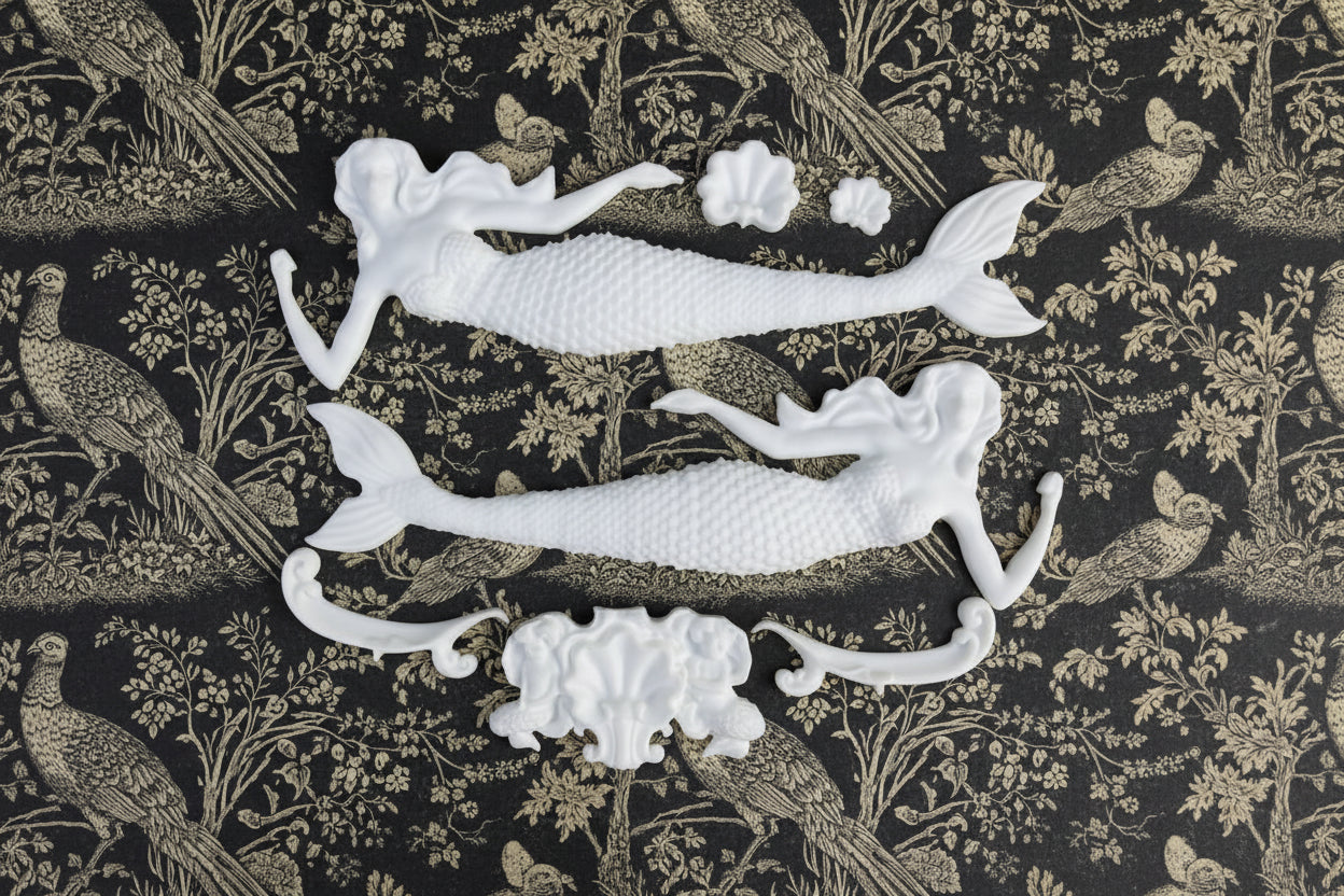 Sea Sisters 2018 - IOD Moulded Casted Resin Applique Set
