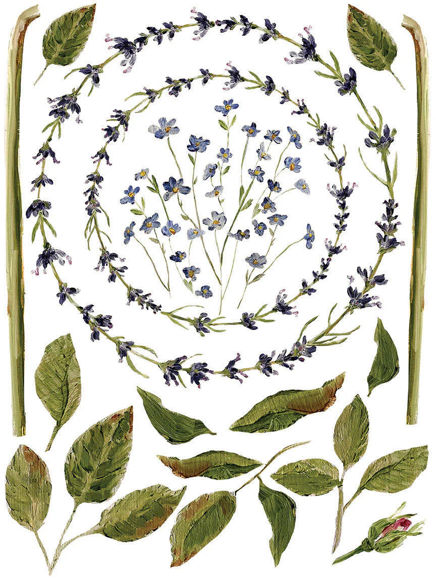 Painterly Floral - 8 Sheet, 12x16 Pad IOD Decor Transfer™