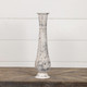 17.5in Grey Metal Vase