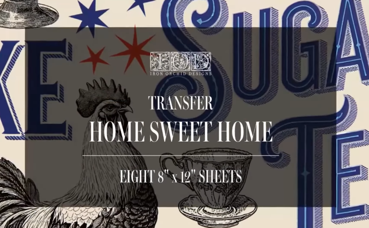 Home Sweet Home - 8 Sheet, 8x12 Pad IOD Decor Transfer™