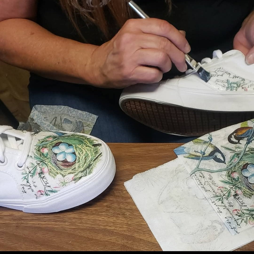 TBD - Decoupage Your Tennis Shoes