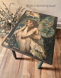 Happy Daisy Fairy - Lg 21" x 29" Decoupage Paper by Whymsikel Designs