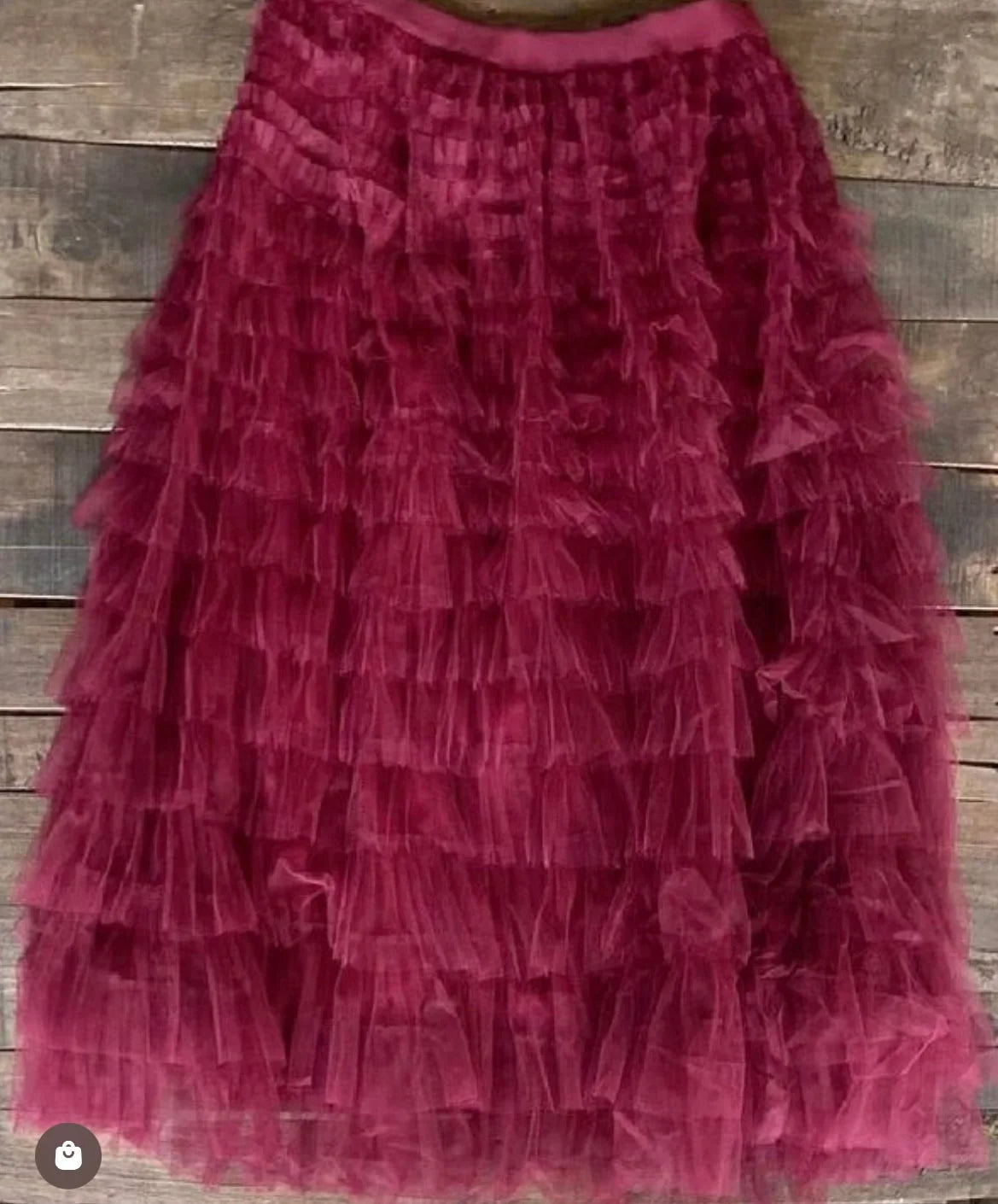 Easy to Love Ruffle Skirt Scarlet Red - Jaded Gypsy