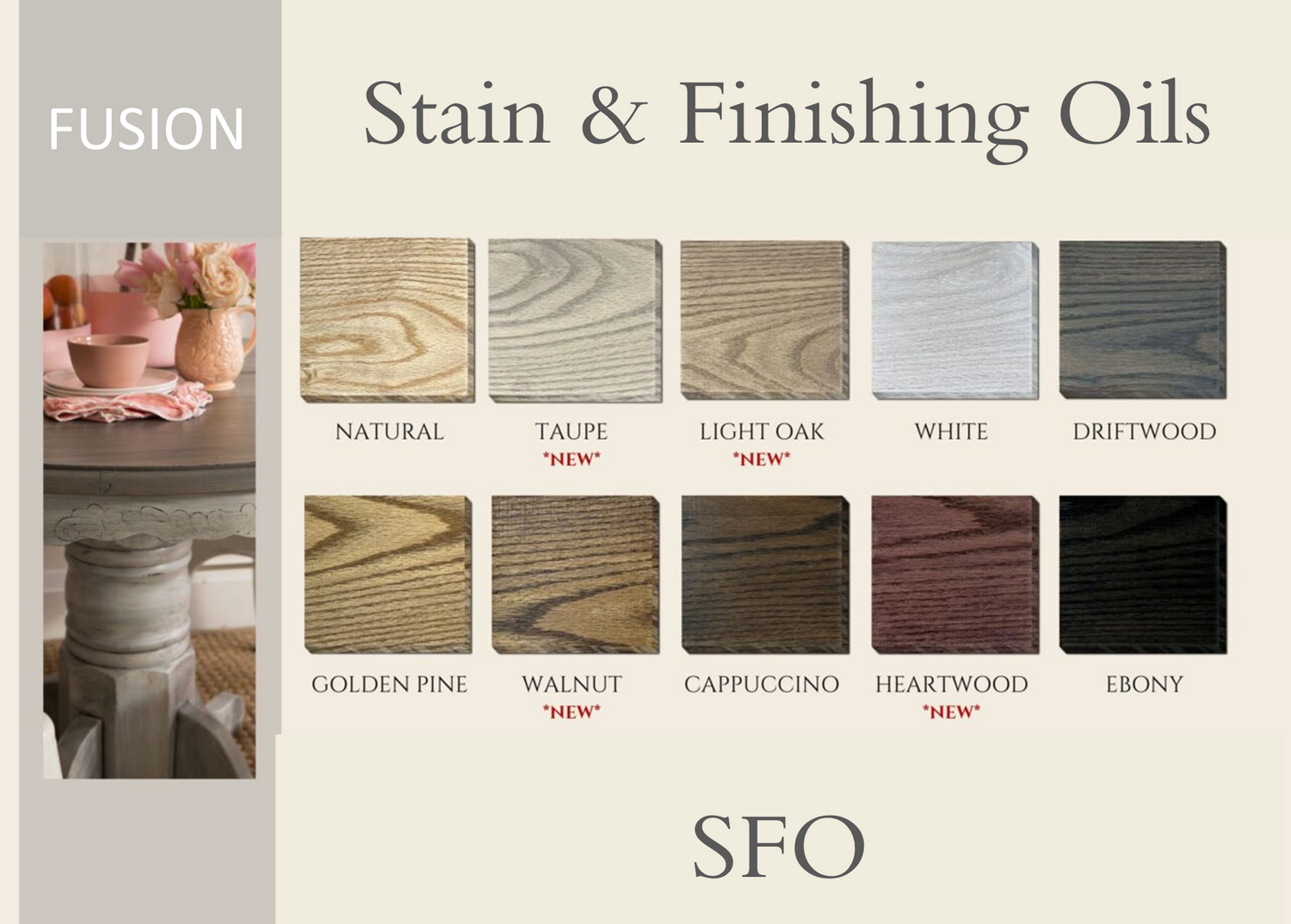Fusion Stains & Finishing Oils