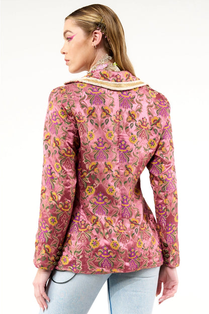 Renaissance Silk Jacquard Blazer / Jacket - Aratta