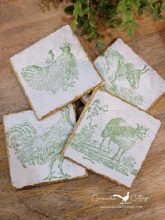 01-24-26 (12pm-2pm) Spring Slate Coaster Set