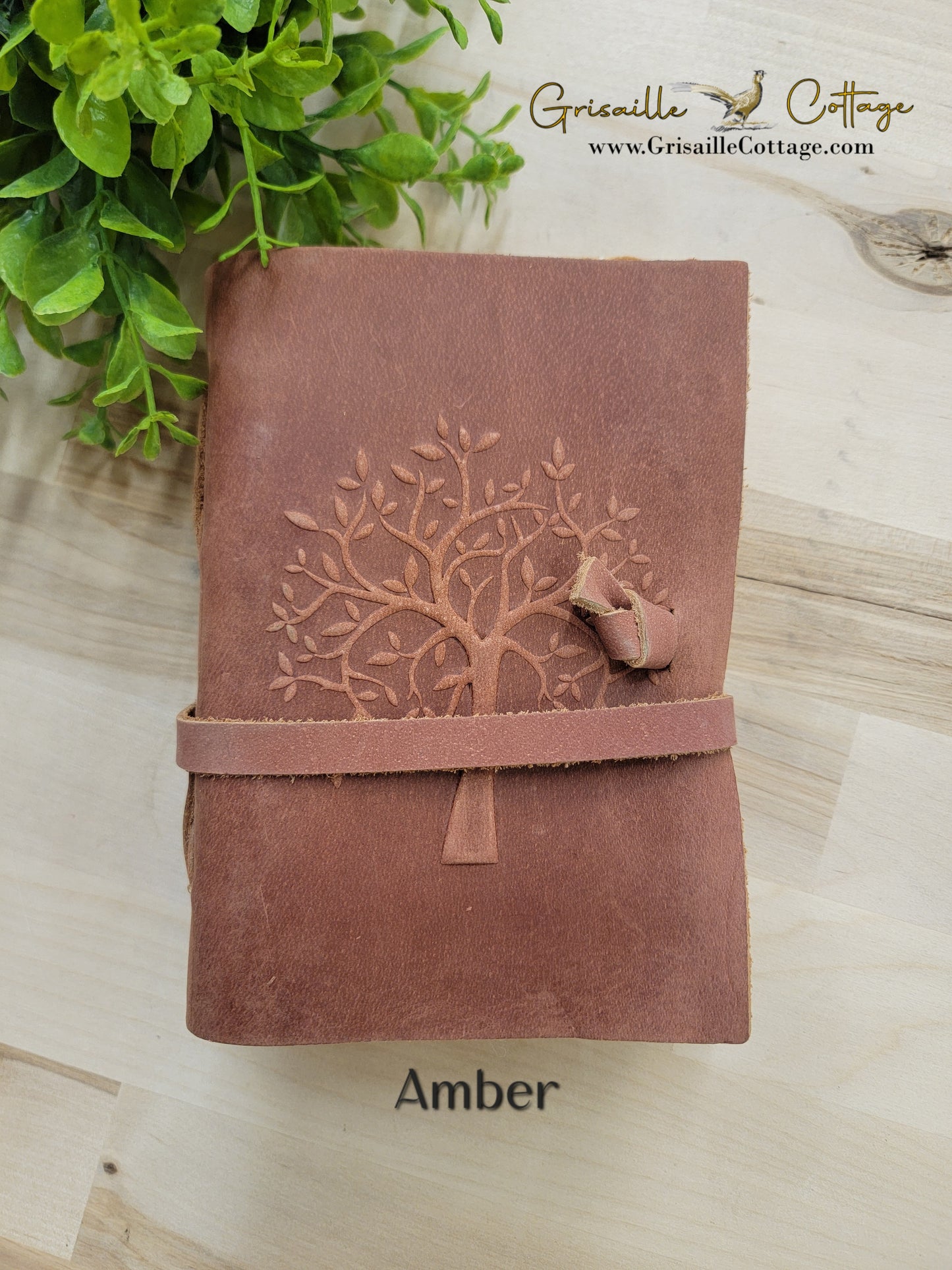 Tree Embossed Leather Journal