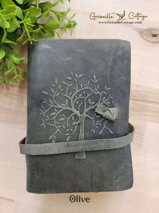 Tree Embossed Leather Journal
