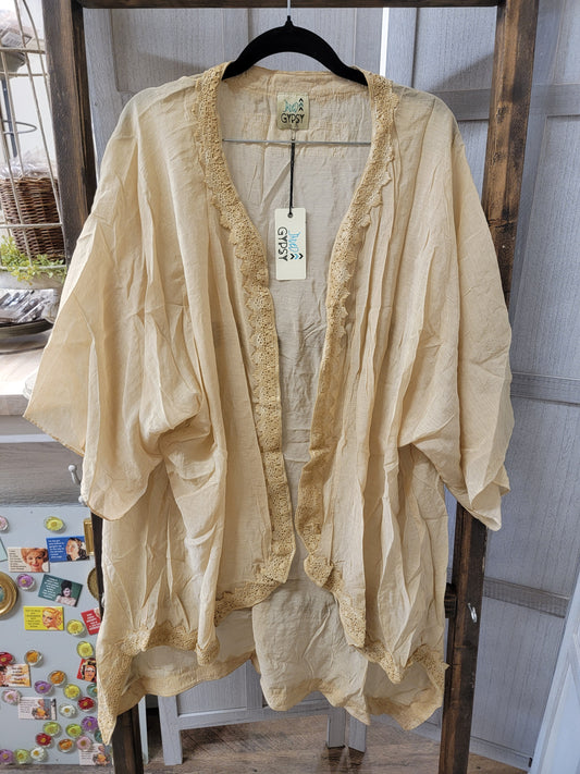 Perfect Layers Kimono, Parchment 10174 OS - Jaded Gypsy