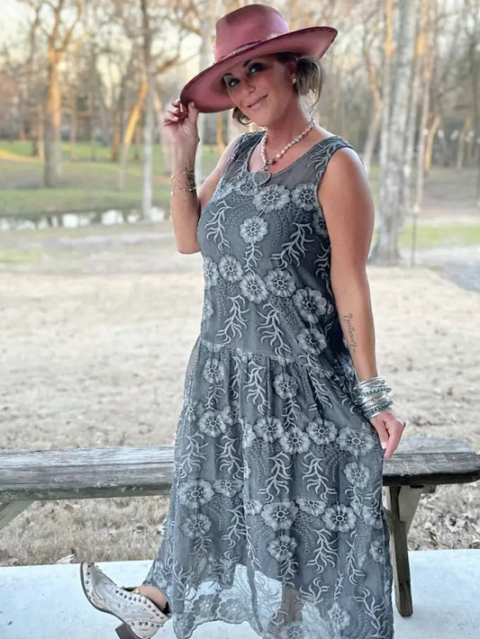 Garden Bliss Dress, Vintage Black - Jaded Gypsy