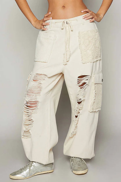 Julie Jogger Jeans Ivory - POL