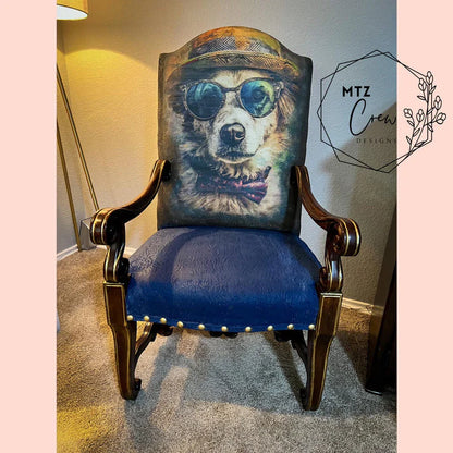 DOGEE Dog - Lg 21" x 29" Decoupage Paper by Whymsikel Designs