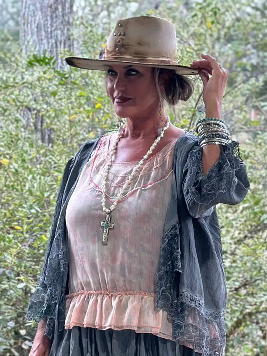 Alluring Romance Jacket, Charcoal - Jaded Gypsy