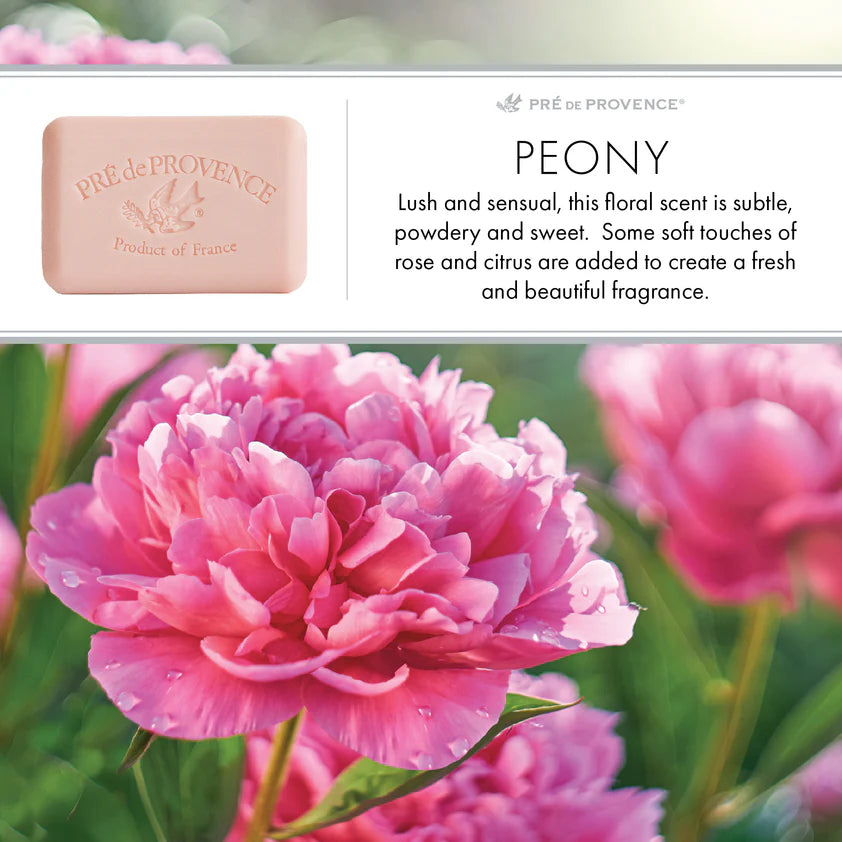Peony Soap Bar 150g - Europeans Soaps Pre de Provence