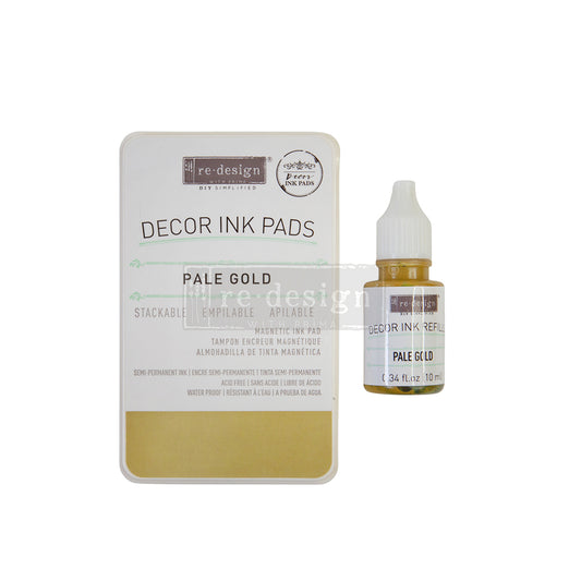 Pale Gold Ink & Refillable Ink Pad
