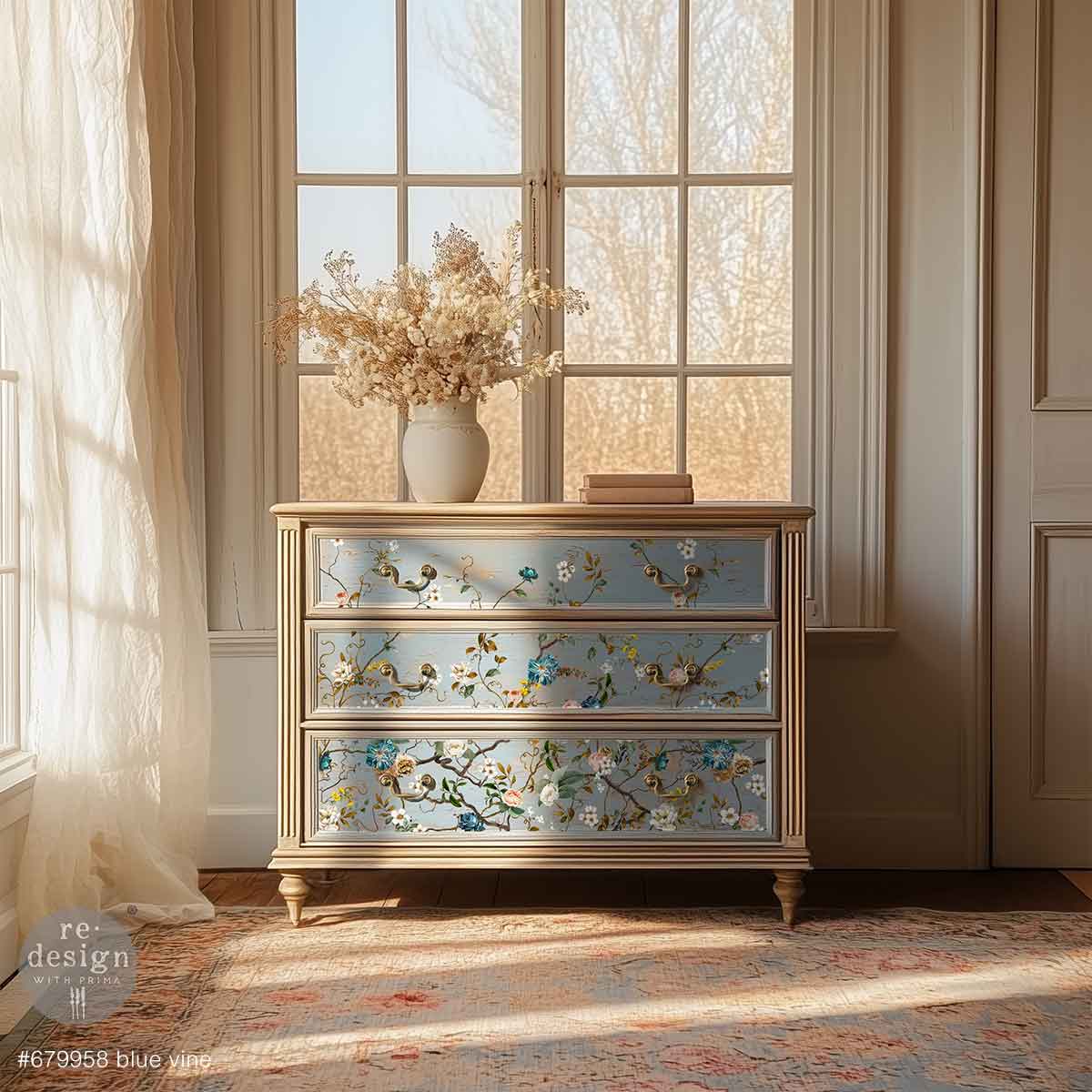 Blue Vine 24"x35" (4-Sheets) - Decor Transfers®