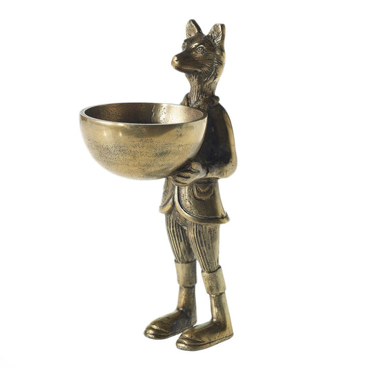 Eloise the Fox Dish - Authentic E&E Eloise Collection Bronzed Aluminum