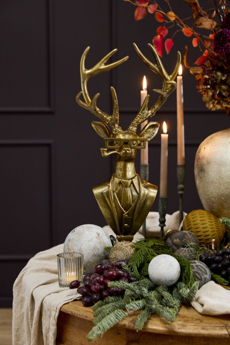 Frankie the Stag Bust - Authentic E&E Eloise Collection Bronzed Aluminum Bust