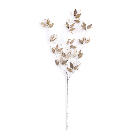Gold Leaves and Berries Spray Pick - 26in