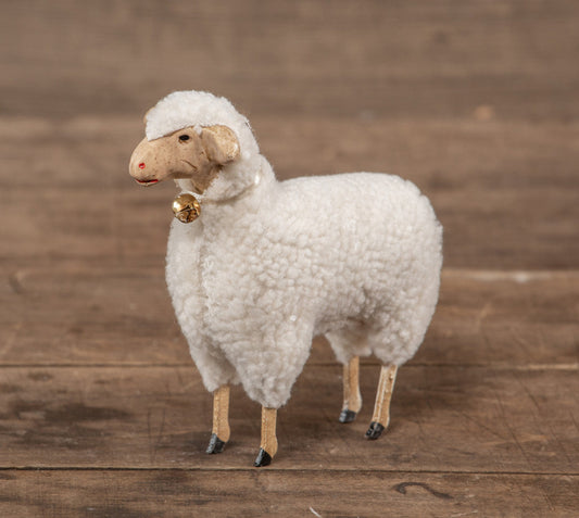 Primitive 5.5in Standing German Antique Style Sheep