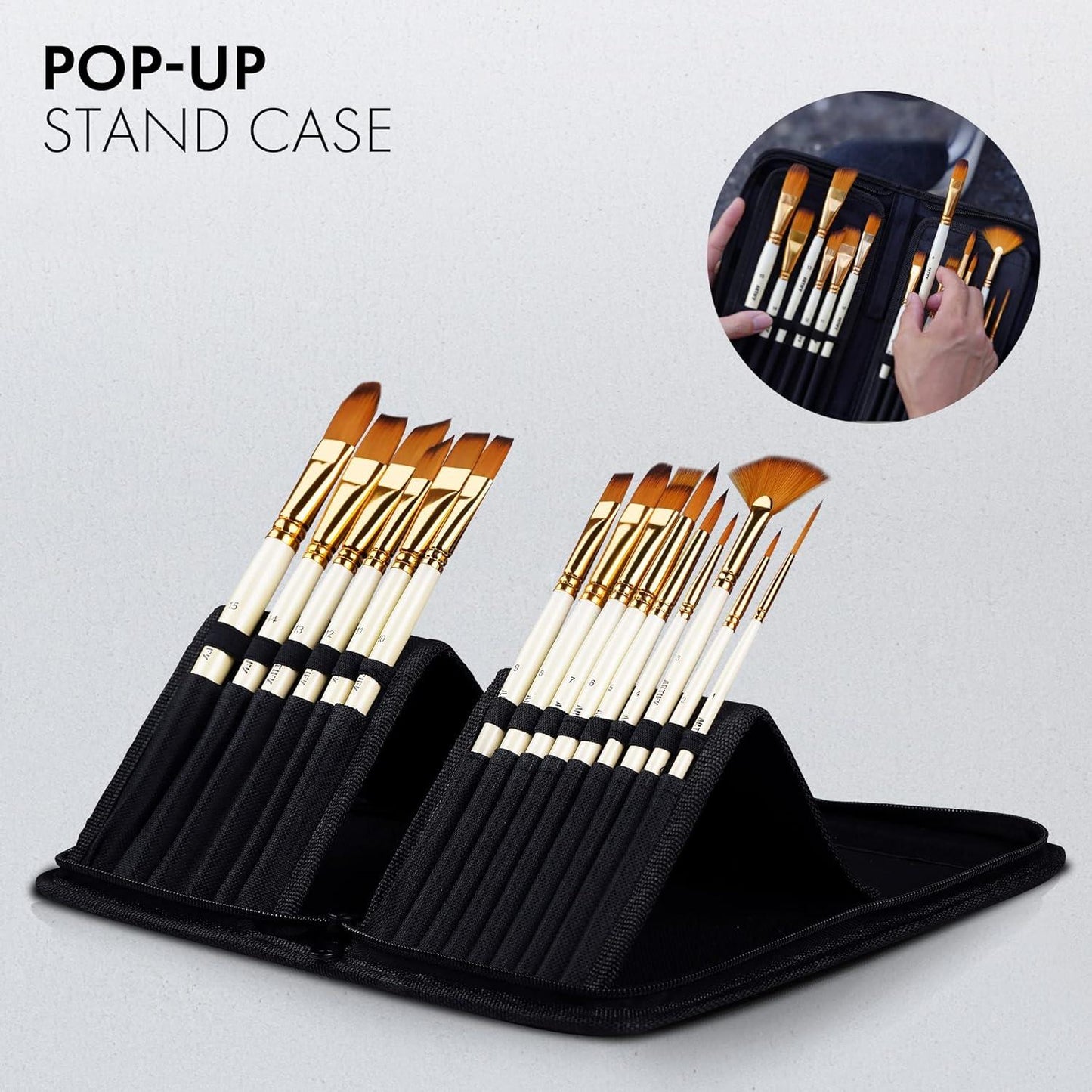 Artist Paint Brush & Palette Knife Set