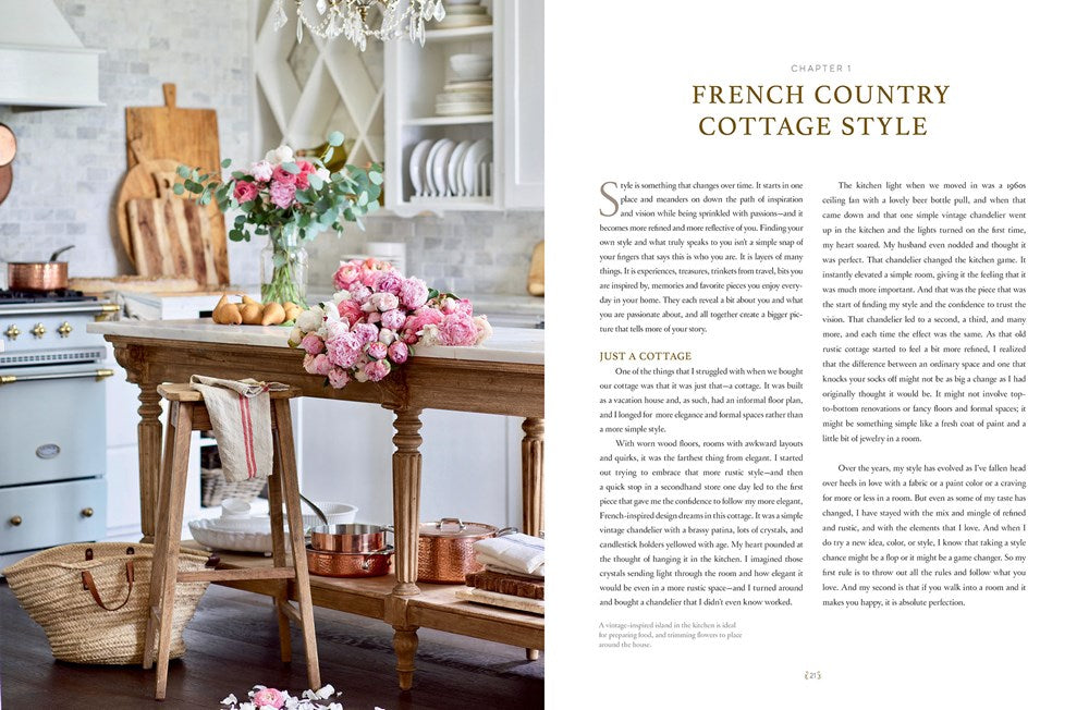 French Country Cottage - Hard-Back Table Book