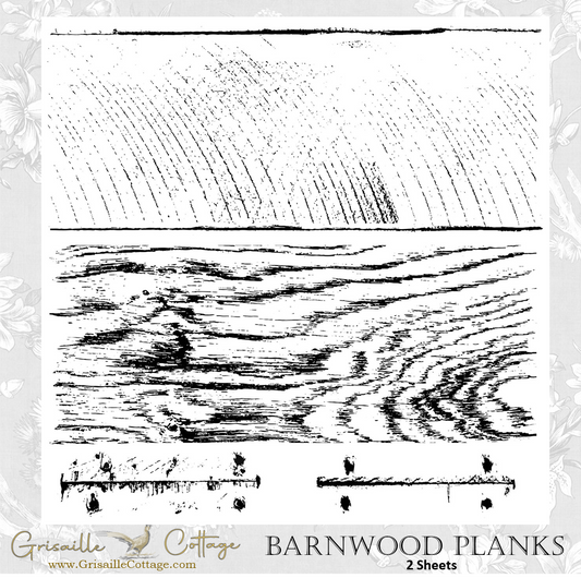 Barnwood Planks 2-Sheet Set ~ IOD Decor Stamp