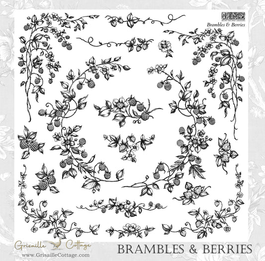 Brambles & Berries - IOD Decor Stamp