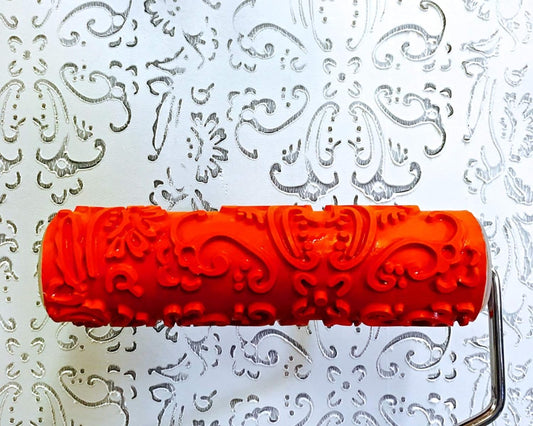 Baroque - Texture Fauxy Red Roller