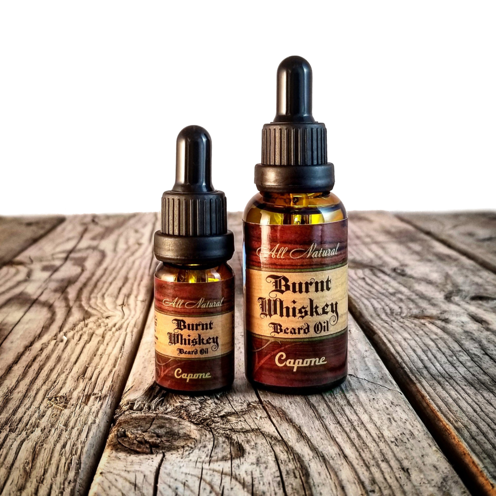 Capone Beard Oil Small .35oz- Burnt Whiskey