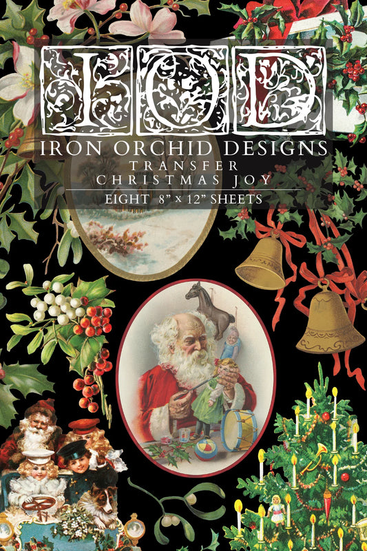 Christmas Joy - 8 Sheet, 8x12 Pad IOD Decor Transfer™