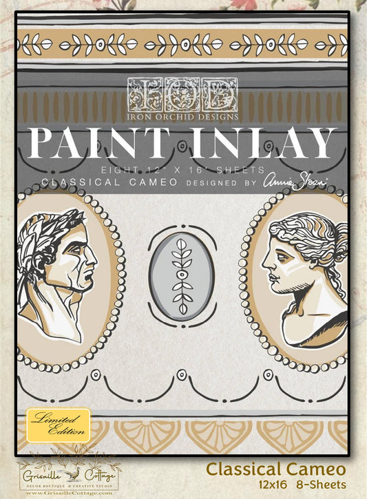 Classical Cameo by Annie Sloan - 8 Sheet, 12x16 Pad IOD Paint Inlay™