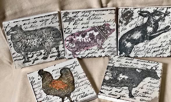 01-24-26 (12pm-2pm) Spring Slate Coaster Set