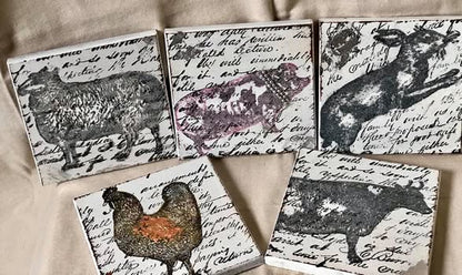 01-24-26 (12pm-2pm) Spring Slate Coaster Set