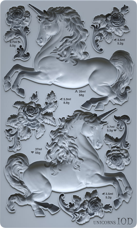 Unicorns - IOD Decor Mould