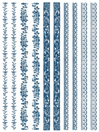 Delft Traditions Azure - 8 Sheet, 12x16 Pad IOD Paint Inlay™