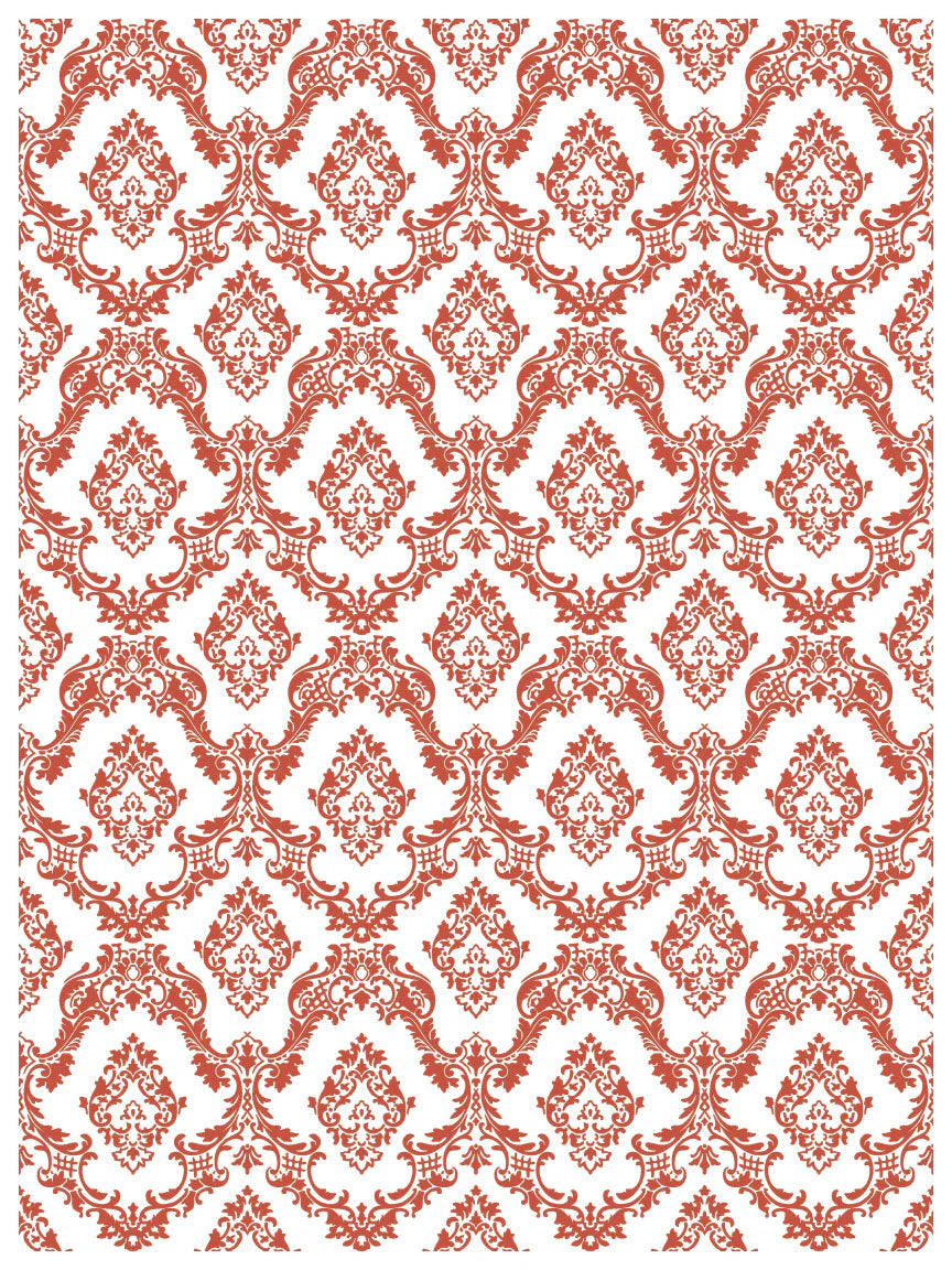Lattice Rose - 8 Sheet, 12x16 Pad IOD Paint Inlay™