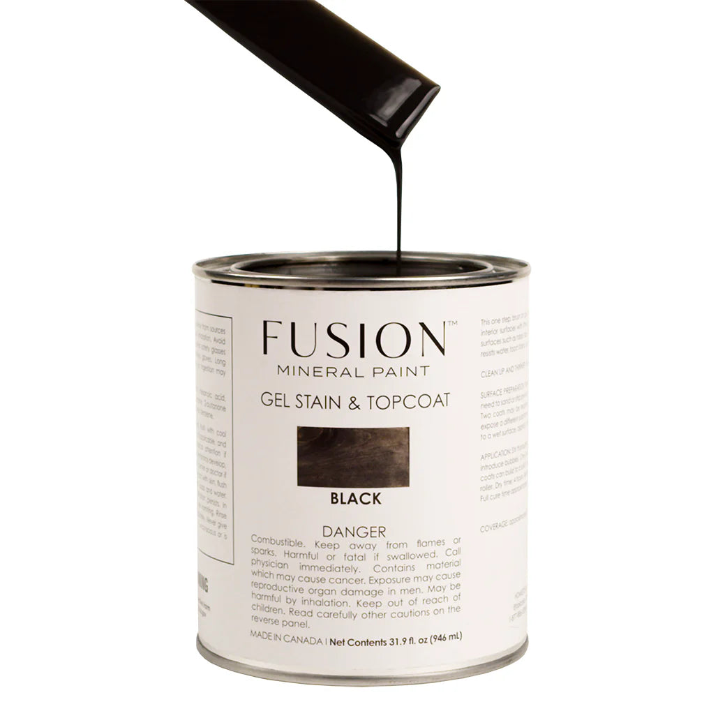 BLACK - Gel Stain & Top Coat 946ml (31.9oz)