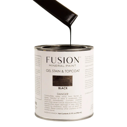 BLACK - Gel Stain & Top Coat 946ml (31.9oz)