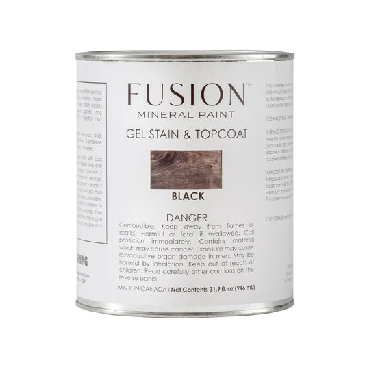 BLACK - Gel Stain & Top Coat 946ml (31.9oz)