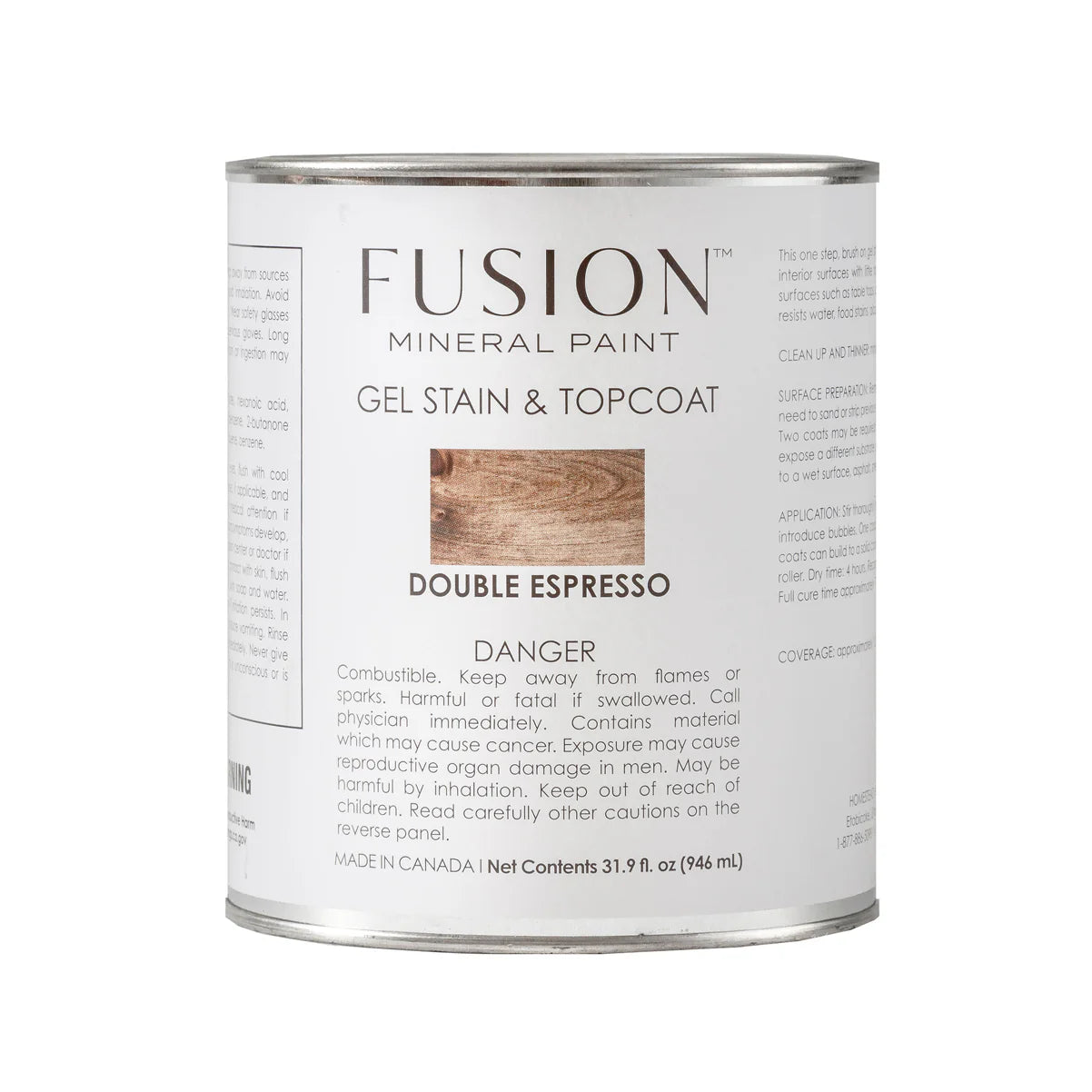 DOUBLE ESPRESSO - Gel Stain & Top Coat 946ml (31.9oz)